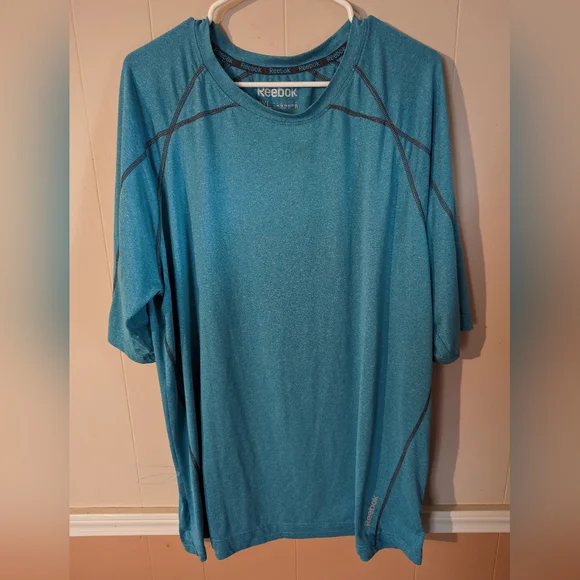 Reebok Shirts Reebok Mens Play Dry Short Sleeve Crew Tshirt